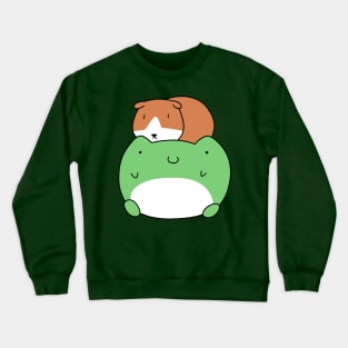Guinea Pig and Frog Crewneck Sweatshirt
